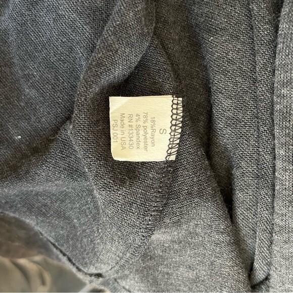 Rags & Couture Open Front Drape Cardigan Gray Size Small - Picture 6 of 10